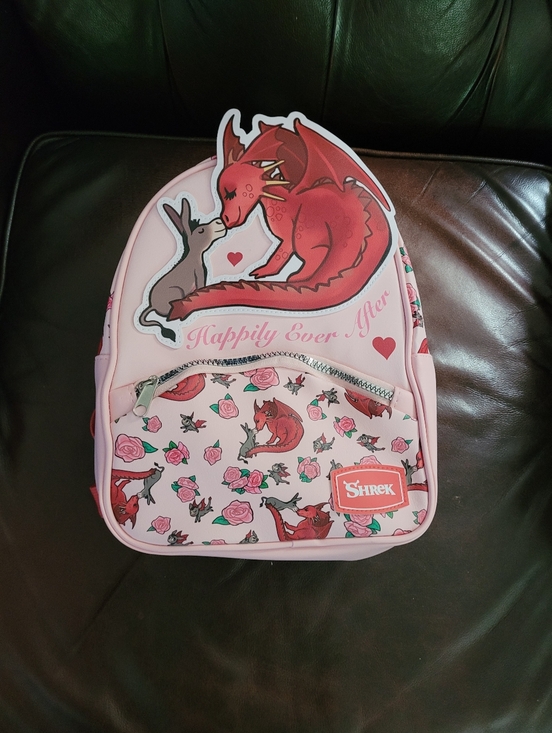 Shrek Pink and Red Mini Backpack